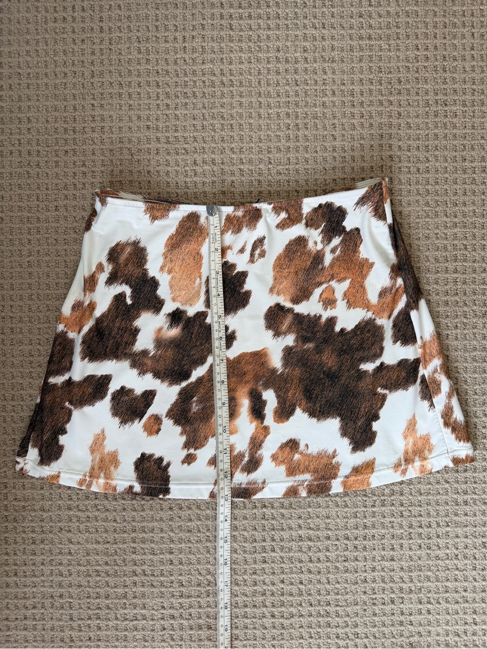 ๐ NWT WeWoreWhat Cowhide Tube Skirt & Boyfriend Shirt Set | Size M & XL - Picture 7 of 8